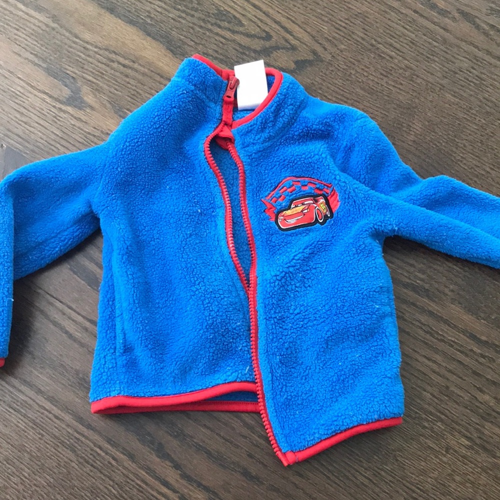 Disney Lightning McQueen zip up fleece.